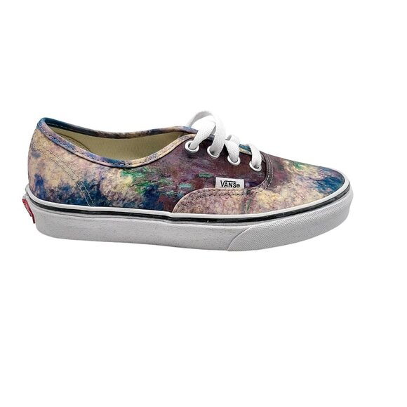 Vans MoMA Claude Monet Shoes Womens Size 5.5 Mens 4.0 Artist Canvas Authentic - Picture 1 of 12